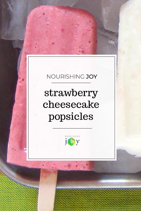 Strawberry Cheesecake in a popsicle? Yes, please!