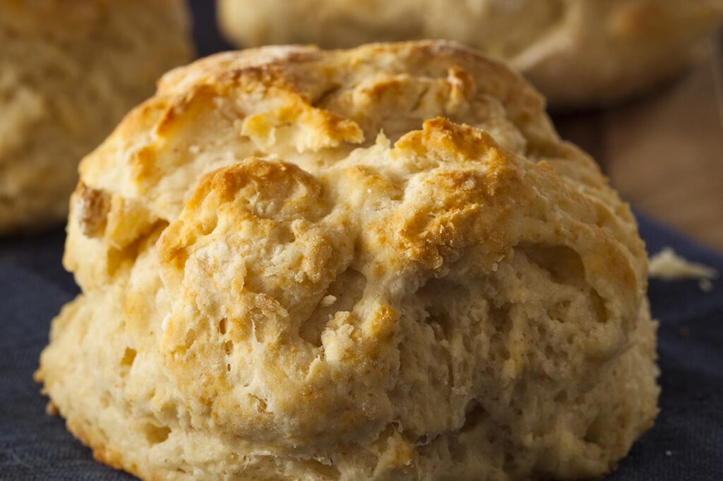 Sour Milk Biscuits: The classic flaky, buttery biscuits made with buttermilk or soured milk. Delicious either way!