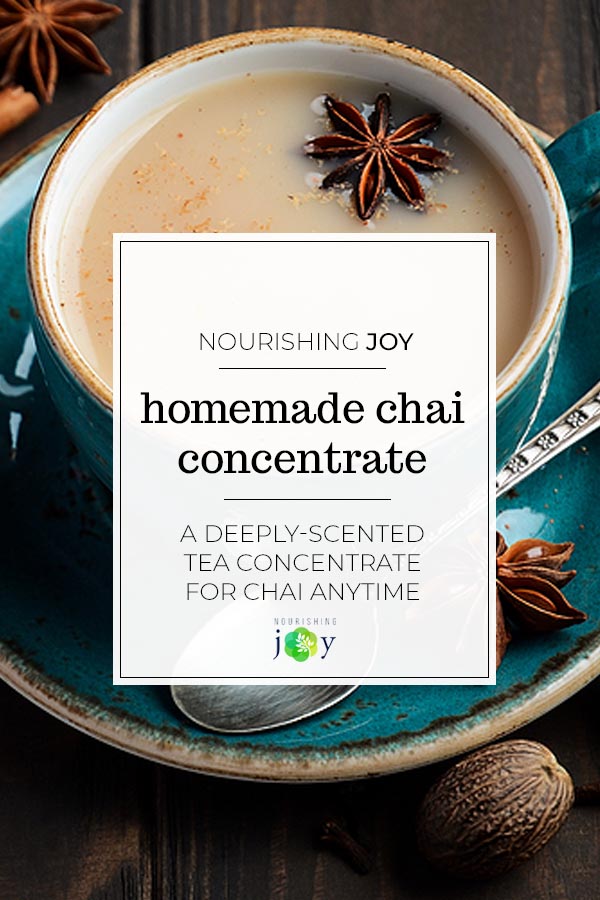 Skip the syrupy versions in the store - this deeply scented chai concentrate will satisfy your every chai craving