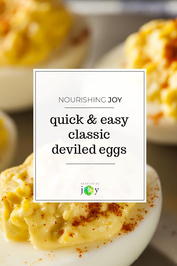 quick and easy classic deviled eggs